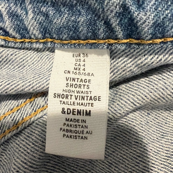 Vintage, High Waisted, Denim Shorts - Picture 3 of 3